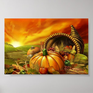 Thanksgiving Sunrise Poster