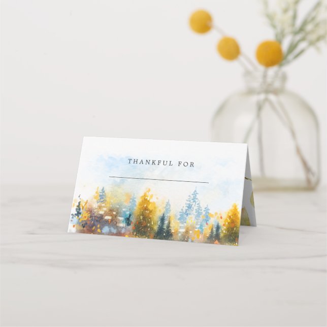 Thanksgiving Table Place Card (Front)