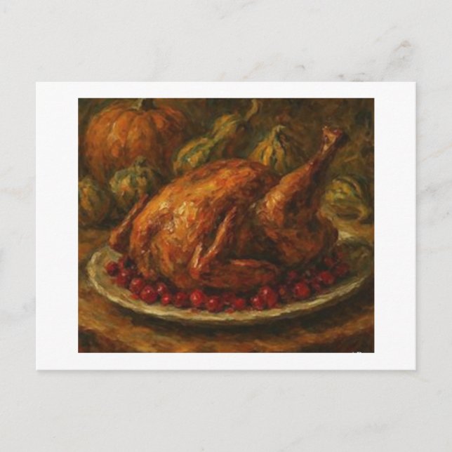 Thanksgiving Table Setting,  Postcard (Front)