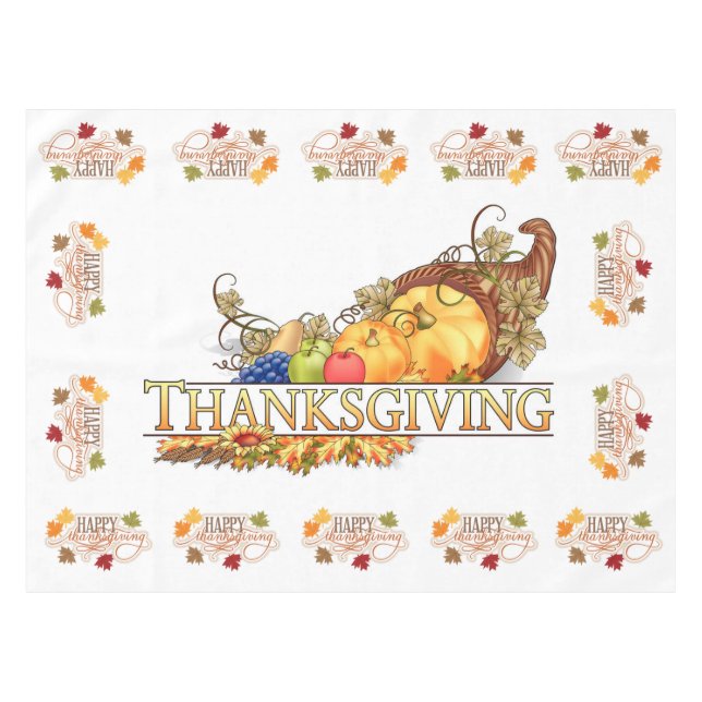 Thanksgiving Tablecloth (Front (Horizontal))