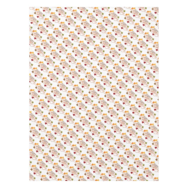 Thanksgiving Tablecloth/Happy Thanksgiving Tablecloth (Front)