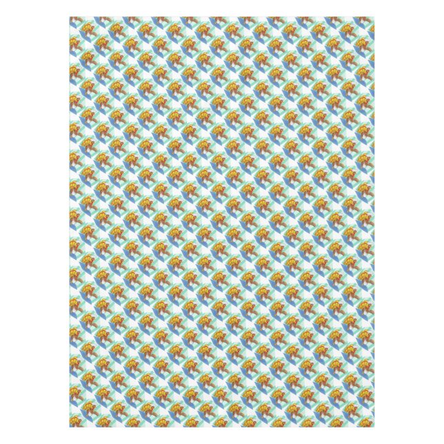 Thanksgiving Tablecloth/Turkey Serving Pie Tablecloth (Front)