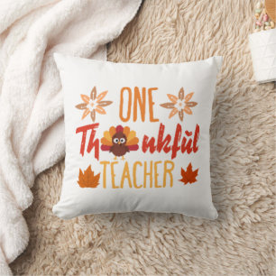 Thanksgiving-Teacher-Turkey-Funny Cushion