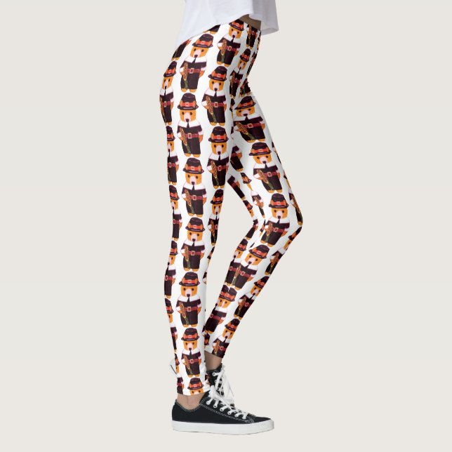 THANKSGIVING TEDDY BEAR    LEGGINGS (Right)