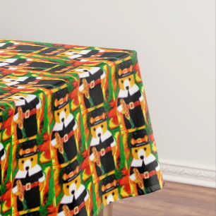 THANKSGIVING,TEDDY BEAR TABLECLOTH