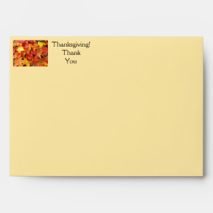 Thanksgiving! Thank You envelopes Autumn Leaves