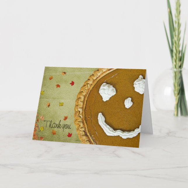 Thanksgiving Thank You  Holiday Card (Front)