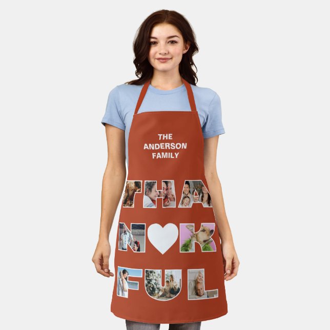Thanksgiving Thankful Apron (Worn)