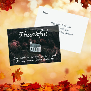 Thanksgiving Thankful Card Christian Faith