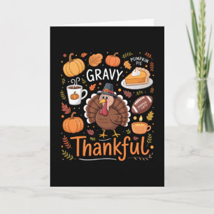 Thanksgiving Thankful Funny Turkey Thanksgiving Me Card