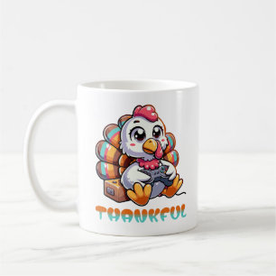 Thanksgiving Thankful Gamer Animal Turkey Coffee Mug