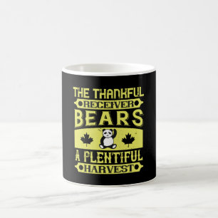 Thanksgiving - Thankful Receiver Bears Harvest Coffee Mug