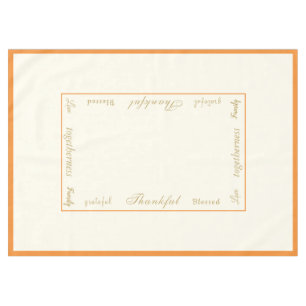 Thanksgiving Thankful Tablecloth