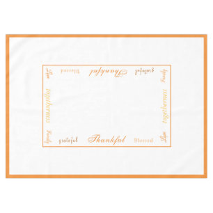 Thanksgiving Thankful Tablecloth