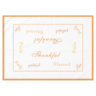 Thanksgiving Thankful Tablecloth