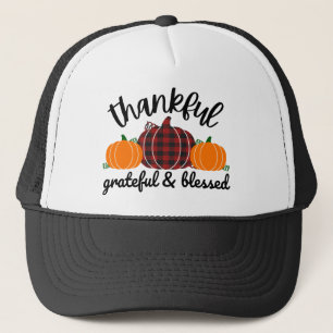 Thanksgiving Thankful Trucker Hat