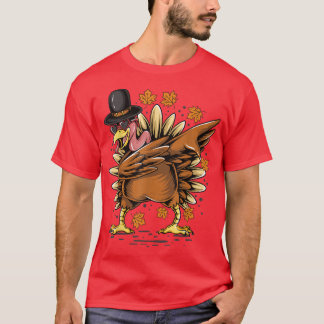Thanksgiving Thanksgiving Dabbing Dab Dance Turkey T-Shirt