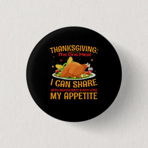 Thanksgiving The One Meal 3 Cm Round Badge