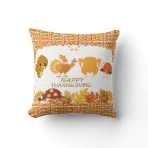 Thanksgiving Throw Pillow - NEW 2024 DESIGN!!