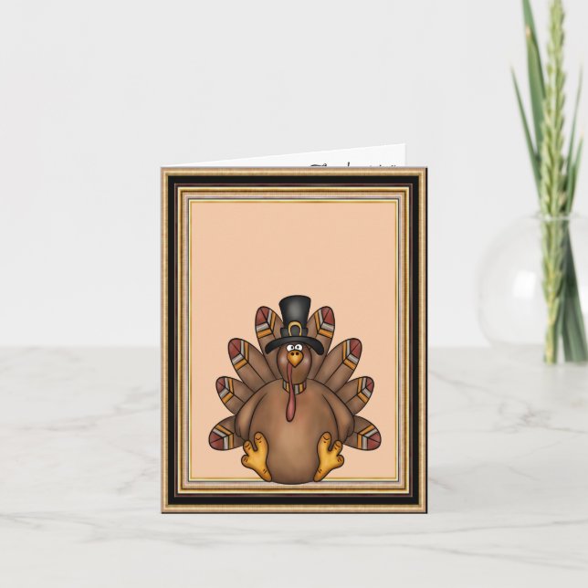 Thanksgiving Tom Turkey Holiday Invitation (Front)