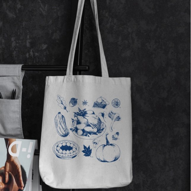 Thanksgiving Traditional Food Tote Bag (Creator Uploaded)