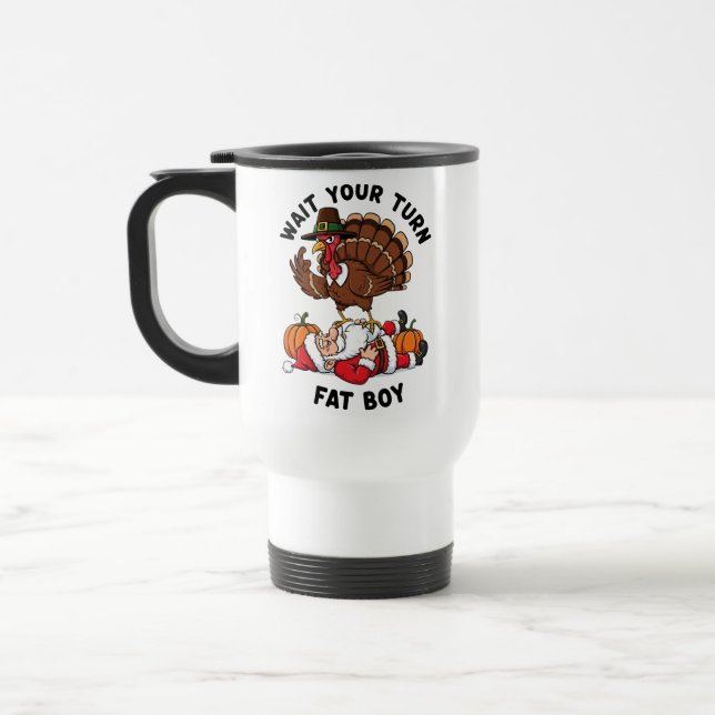 Thanksgiving Travel/Commuter Mug (Left)
