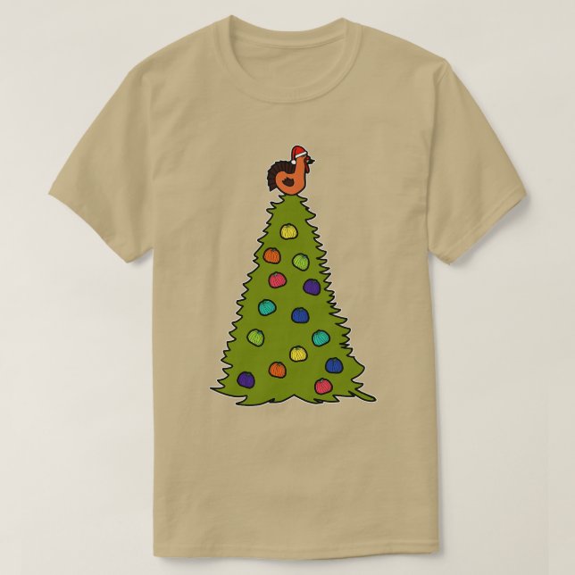 Thanksgiving Tree with Turkey Topper Graphic T-Shirt (Design Front)