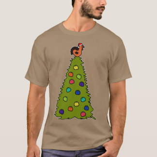 Thanksgiving Tree with Turkey Topper Graphic T-Shirt