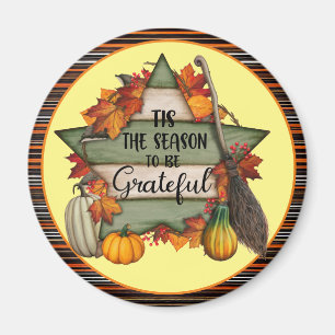 Thanksgiving Trendy Beautiful Autumn Collection Magnet