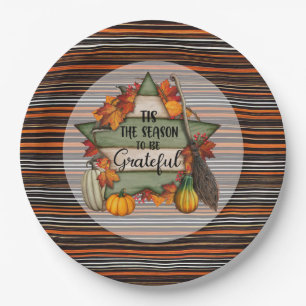 Thanksgiving Trendy Beautiful Autumn Collection Paper Plate