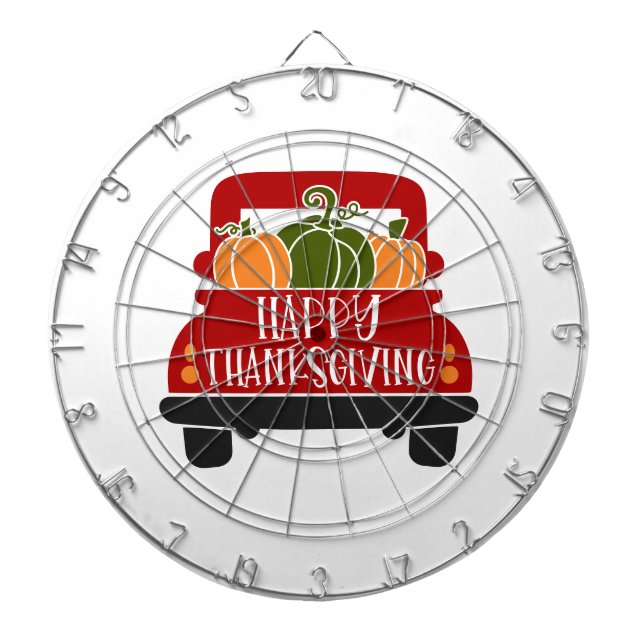 Thanksgiving Truck Dartboard (Front)