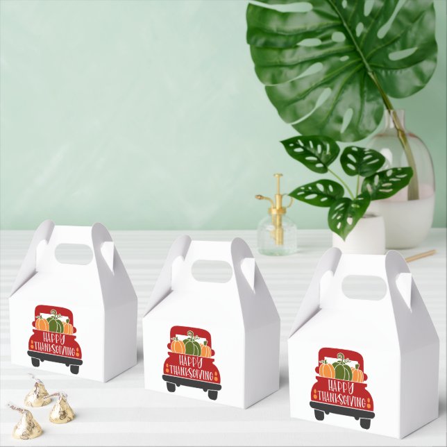 Thanksgiving Truck Favour Box (Multiple)