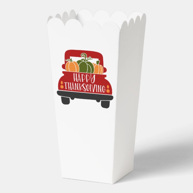Thanksgiving Truck Favour Box (Front)