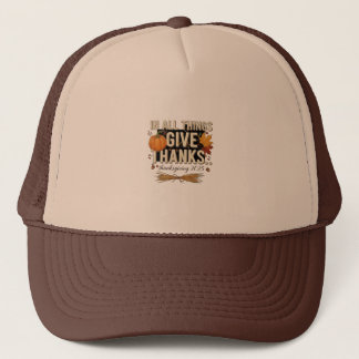 Thanksgiving trucker hat