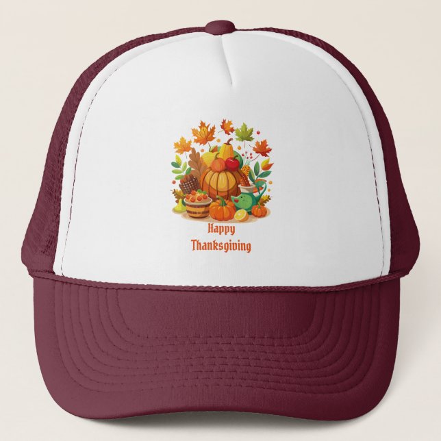 Thanksgiving Trucker Hat (Front)