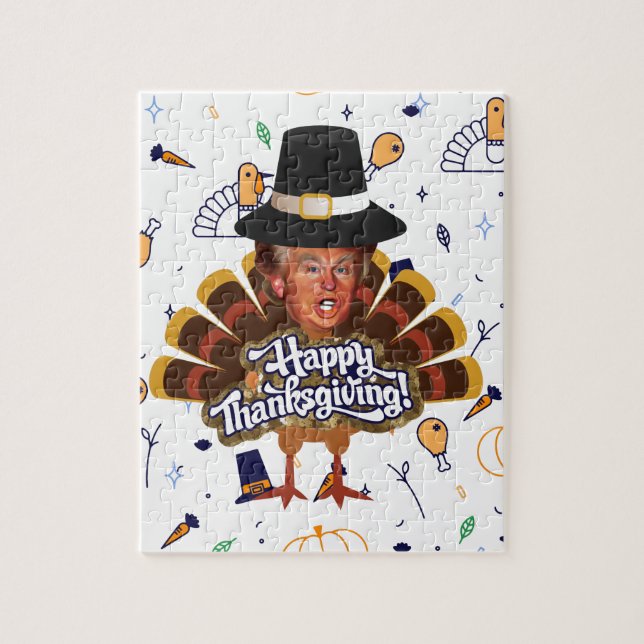 "thanksgiving trump turkey jigsaw puzzle (Vertical)