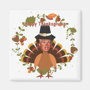 thanksgiving trump turkey magnet