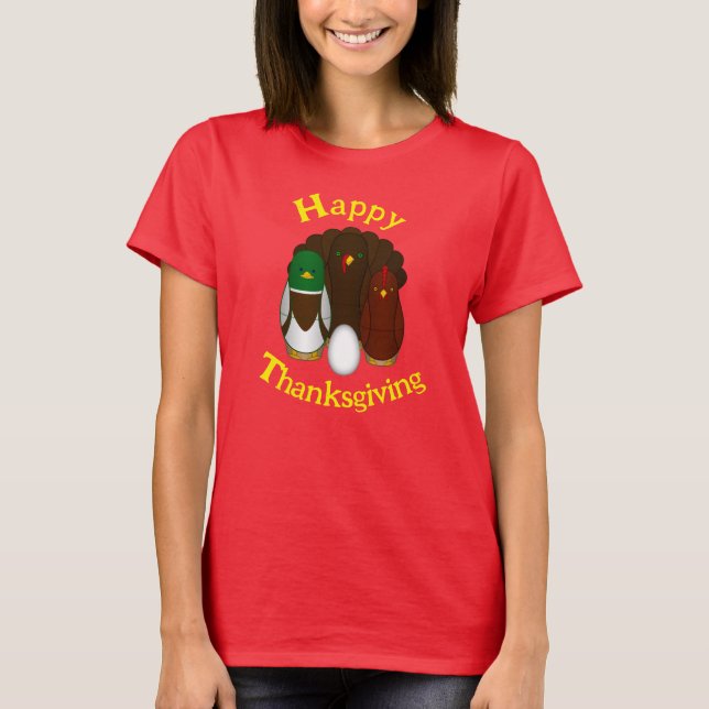 Thanksgiving Turducken -  T-Shirt (Front)