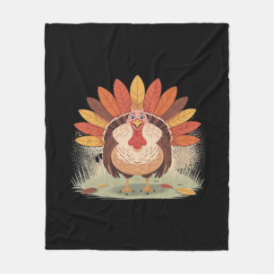 Thanksgiving Turkey – Autumn Holiday Classic Class Fleece Blanket