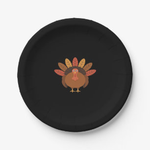 Thanksgiving Turkey – Autumn Holiday Classic Class Paper Plate