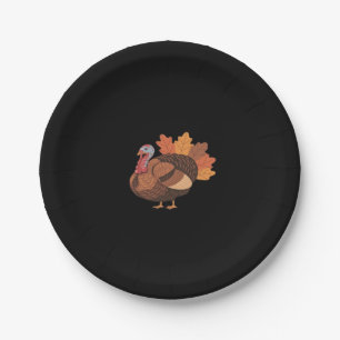 Thanksgiving Turkey – Autumn Holiday Classic Class Paper Plate