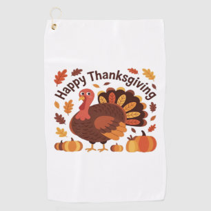 Thanksgiving Turkey – Autumn Holiday Classic Overs Golf Towel