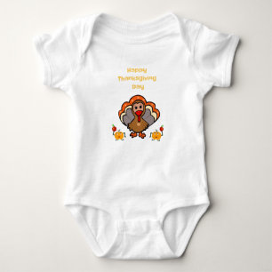 Thanksgiving turkey baby bodysuit