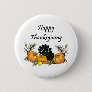 Thanksgiving Turkey Button
