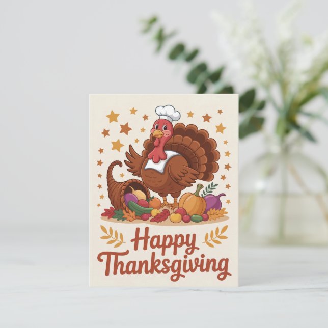 Thanksgiving Turkey Card (Standing Front)