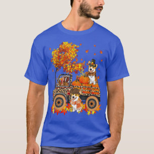 Thanksgiving Turkey Carrying Corgis On Truck With  T-Shirt