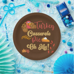 Thanksgiving Turkey Casserole Pie Oh My Paper Plate