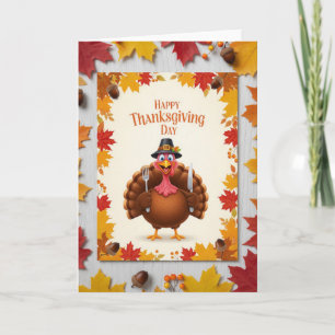 Thanksgiving Turkey Cheer — Festive Holiday Card
