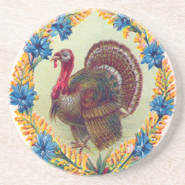 Thanksgiving Turkey Coaster (Front)