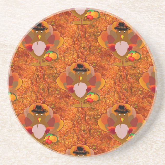 thanksgiving turkey coaster (Front)